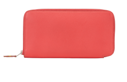 Hermes Silk'In Classique Long Wallet, Leather, Orange, [Q](2013), 2*